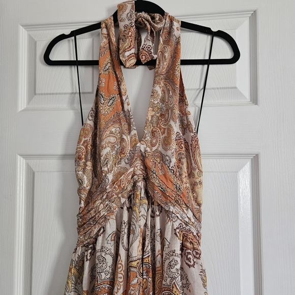 H&M Orange Asymmetrical Ruffled Sundress - Picture 2 of 7